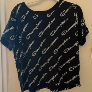 Champion Authentic Logo Spell Out T-shirt Womens XL Sporty Streetwear Athlesiure